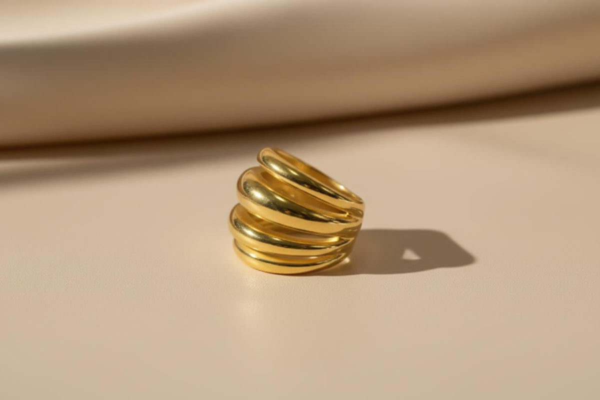 Minimalist Chunky Gold Ring