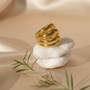Minimalist Chunky Gold Ring