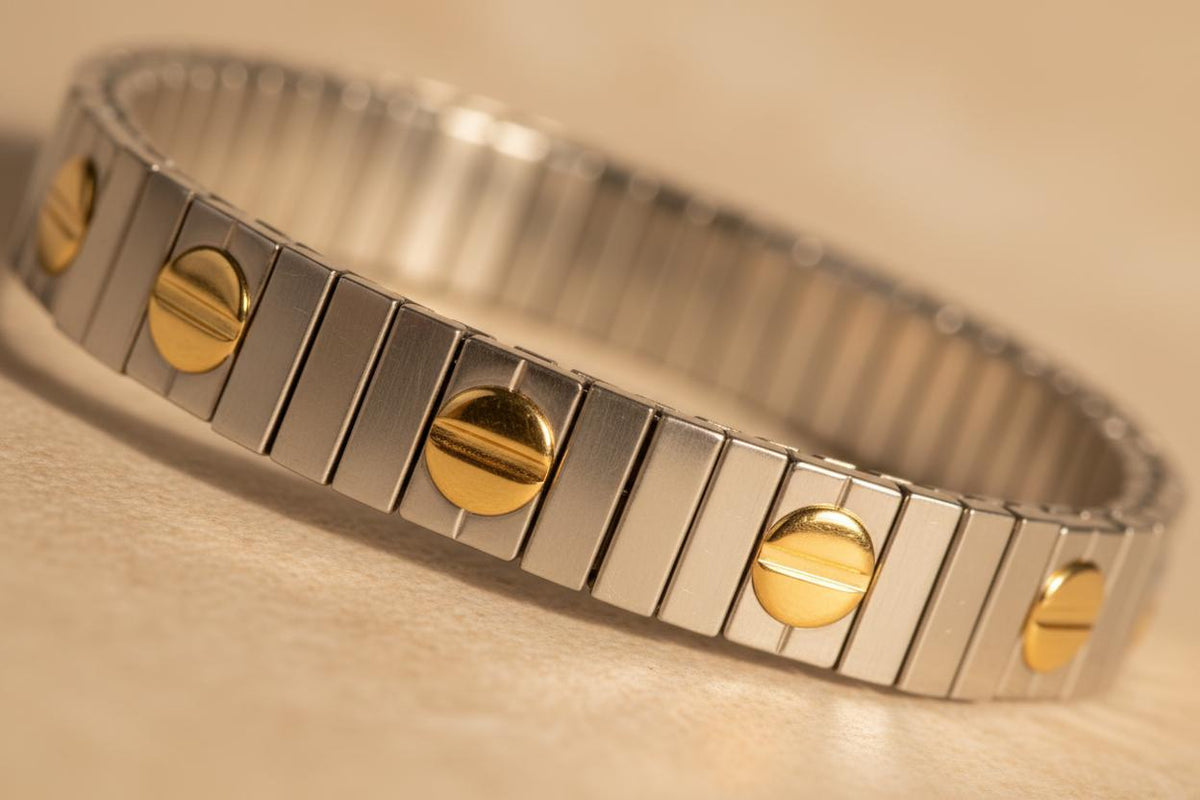 Adjustable Two-Tone Bracelet