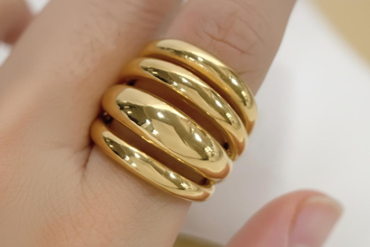 Minimalist Chunky Gold Ring