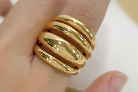 Minimalist Chunky Gold Ring