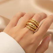 Minimalist Chunky Gold Ring