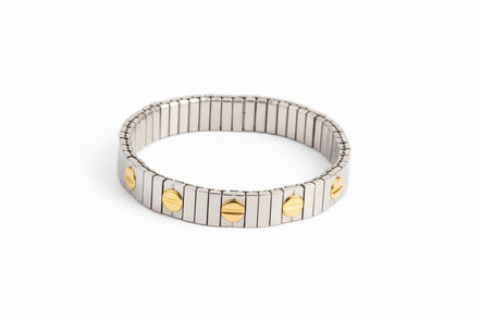 Adjustable Two-Tone Bracelet