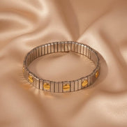 Adjustable Two-Tone Bracelet