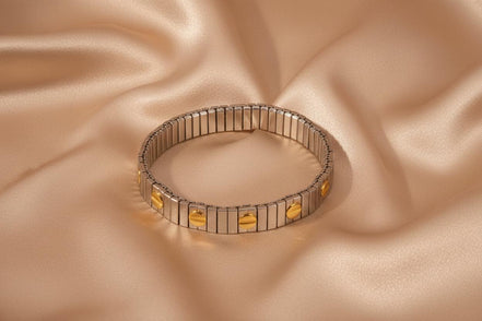Adjustable Two-Tone Bracelet