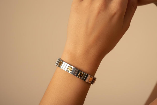 Adjustable Two-Tone Bracelet