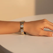 Adjustable Two-Tone Bracelet