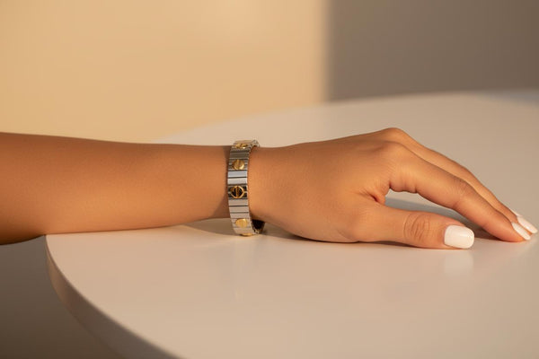 Adjustable Two-Tone Bracelet