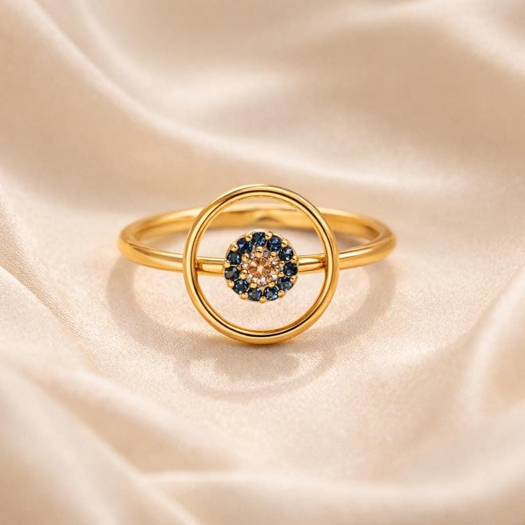 Gold Spiral Jade Stone Ring - Bold Green Jade Statement Ring - Chunky Gold Wrap Ring - Gift for Mom